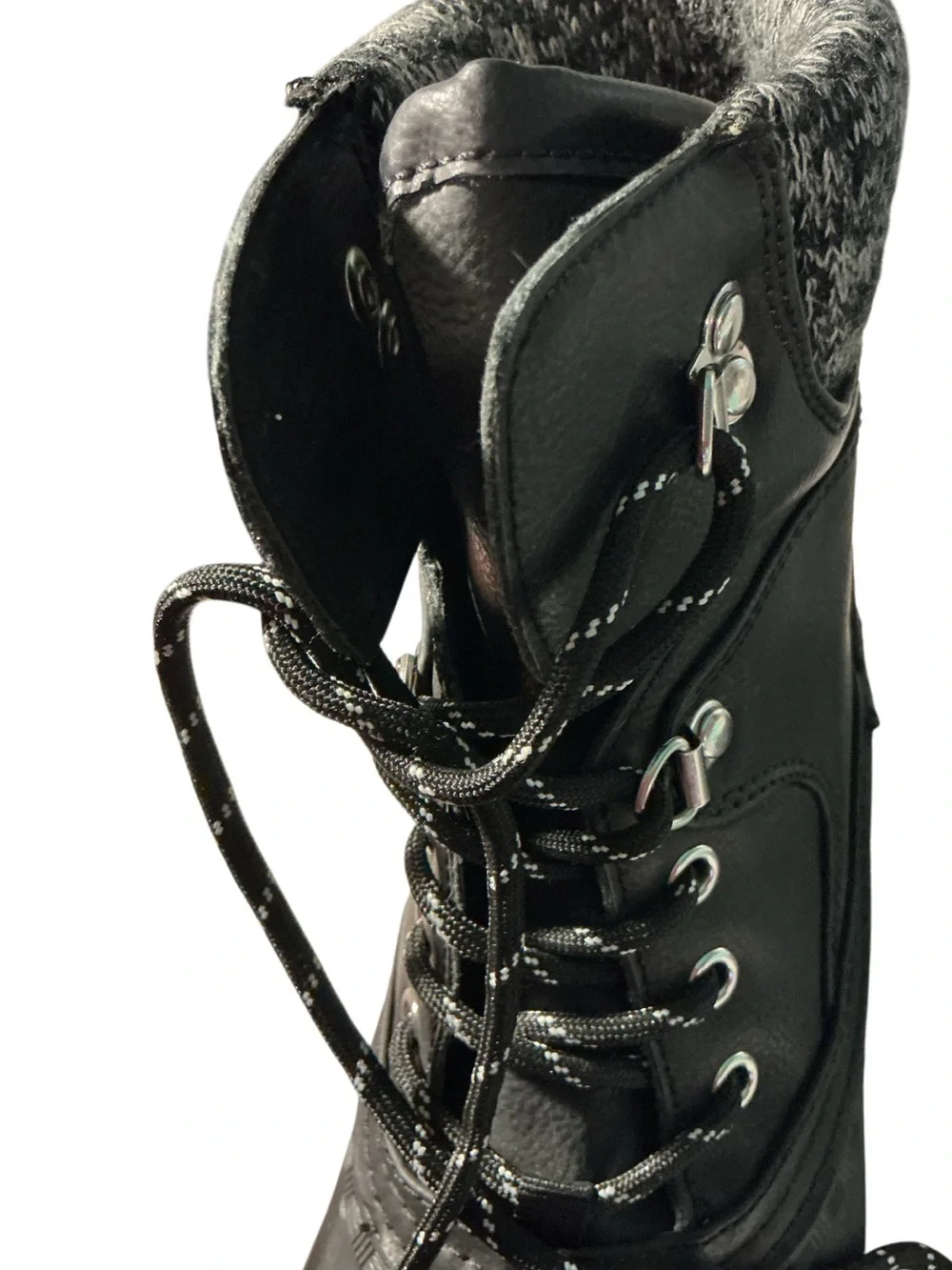 Tommy Hilfiger Twrain Black Lace up Duck Boots